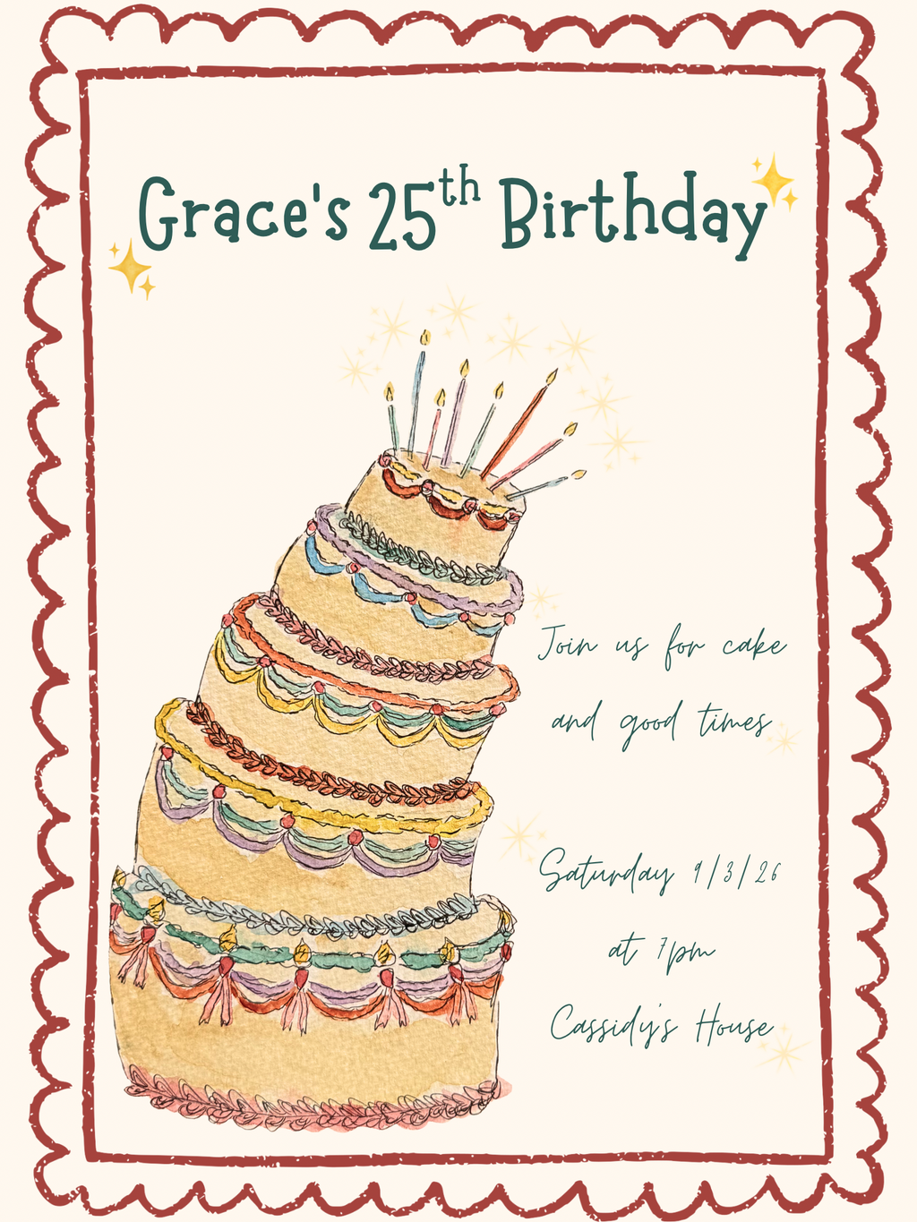 Birthday Invitation Template